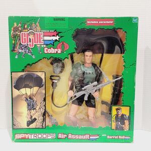 Hasbro G.I. Joe Cobra Spy Troops Air Assault Barrel Roll 12" Action Figure 2002